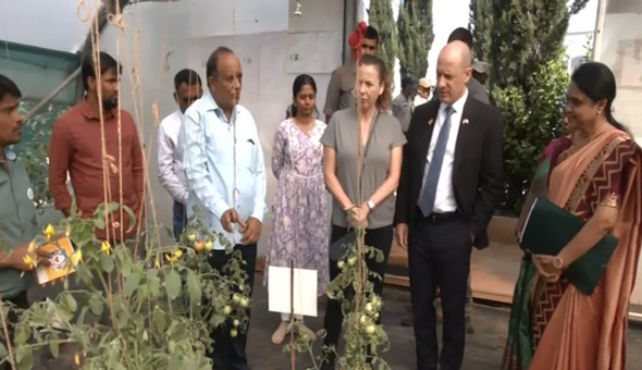 జీడిమెట్ల సెంటర్‌ ఆఫ్‌ ఎక్స్‌లెన్స్‌ను సందర్శించిన ఇజ్రాయల్‌ రాయబారి