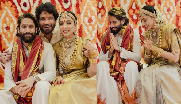 Naga Chaitanya & Sobhita Dhulipala Celebrate Their Marriage at Annapurna Studios