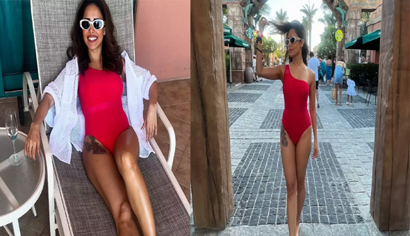 Nushrat Bharucha: రెడ్ బికినీలో నుస్ర‌త్ హాట్ పోజులు