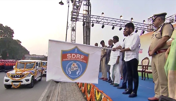 SDRF: ఎస్‌డీఆర్‌ఎఫ్‌ ను ప్రారంభించిన సీఎం రేవంత్‌ రెడ్డి